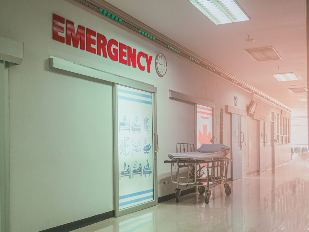 entrance to emergency room